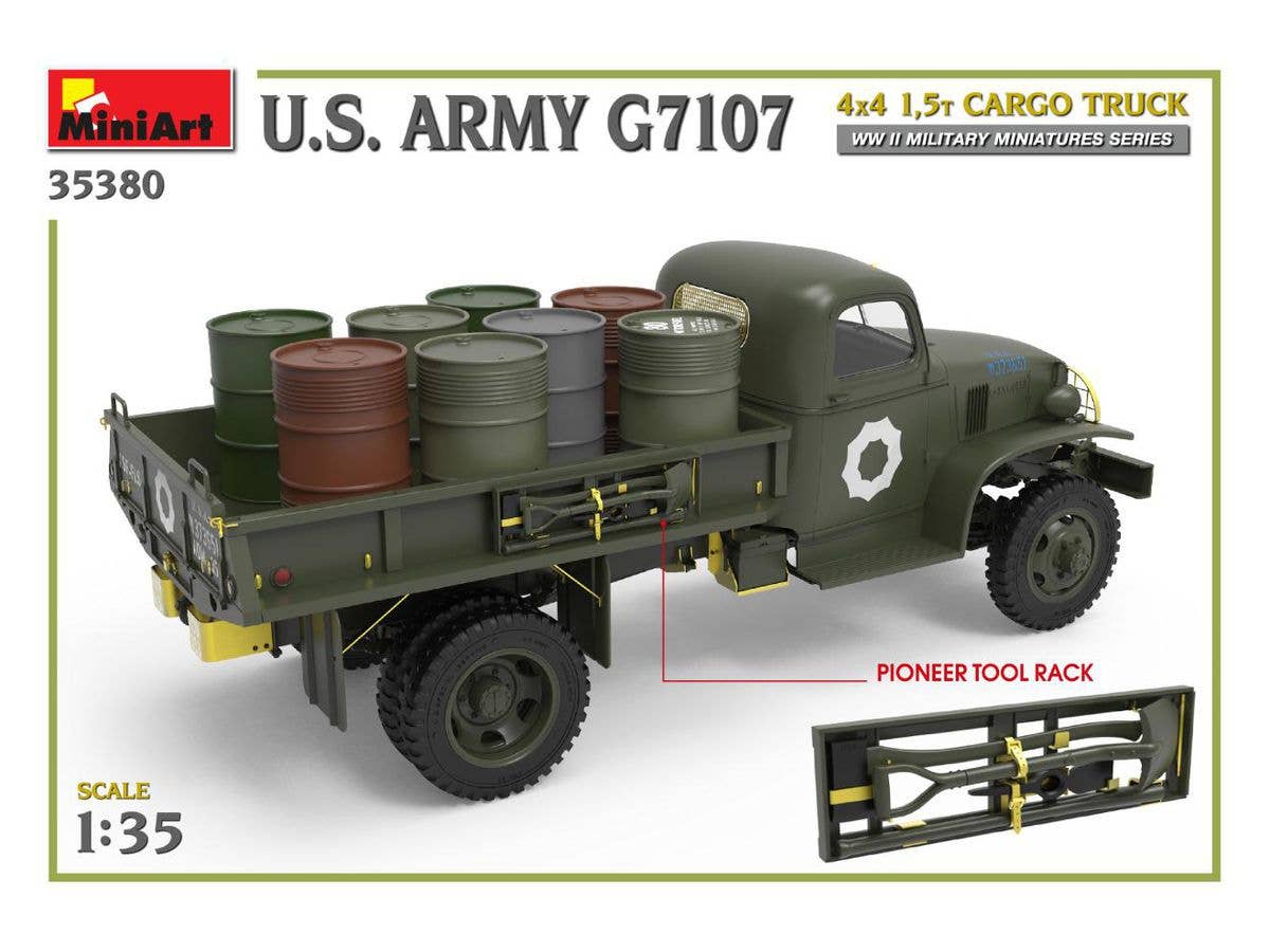 MiniArt 1/35 U.S. Army G7107 4X4 1,5t Cargo Truck | 4820183314260