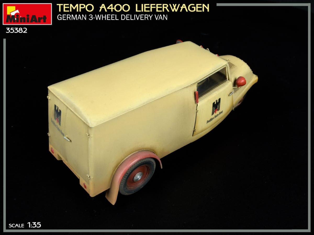 Miniart 1/35 Tempo A400 Lieferwagen. German 3-Wheel Delivery Van | 4820183314383