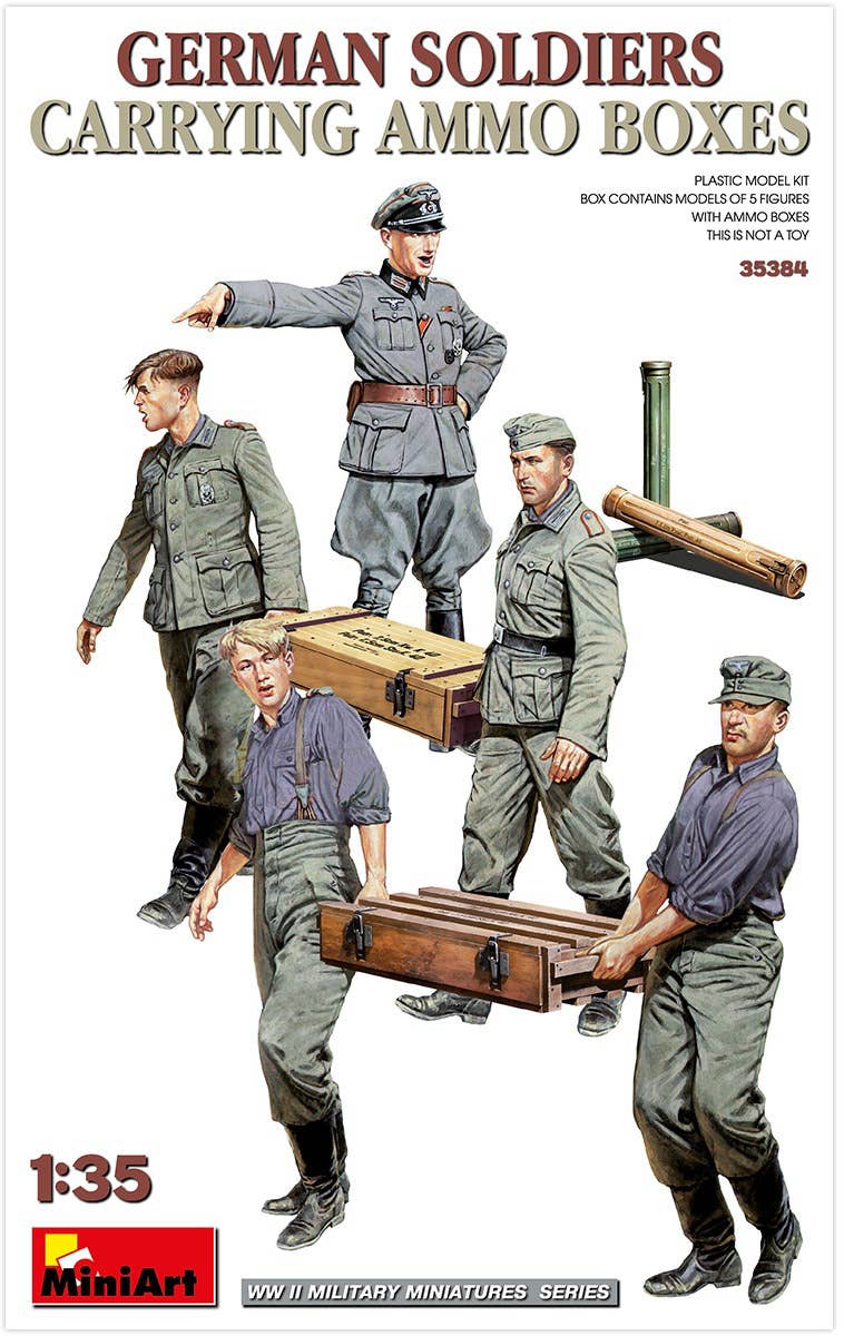 Miniart 1/35 German Soldiers Carrying Ammo Boxes | 5905090346005
