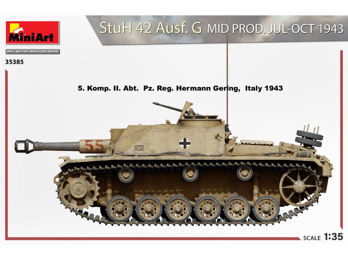 MiniArt 1/35 StuH 42 Ausf. G MID PROD. JUL-OCT 1943 | 5905090346821
