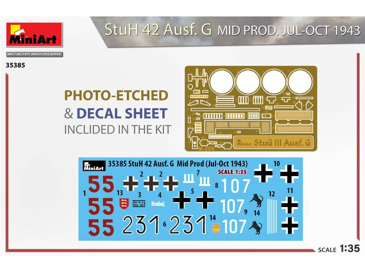 MiniArt 1/35 StuH 42 Ausf. G MID PROD. JUL-OCT 1943 | 5905090346821