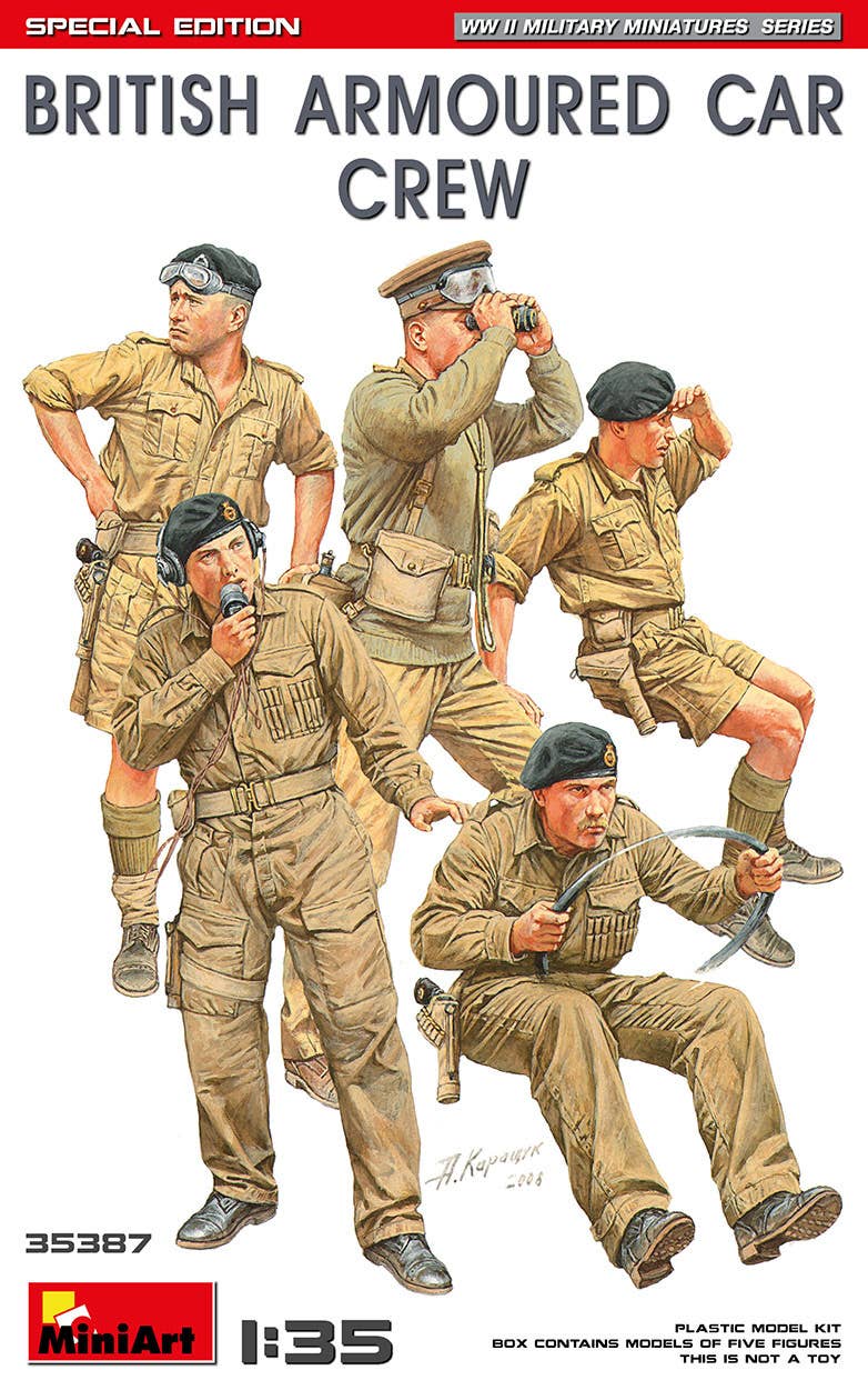 MiniArt 1/35 British Armoured Car Crew (Special Edition) | 5905937497365