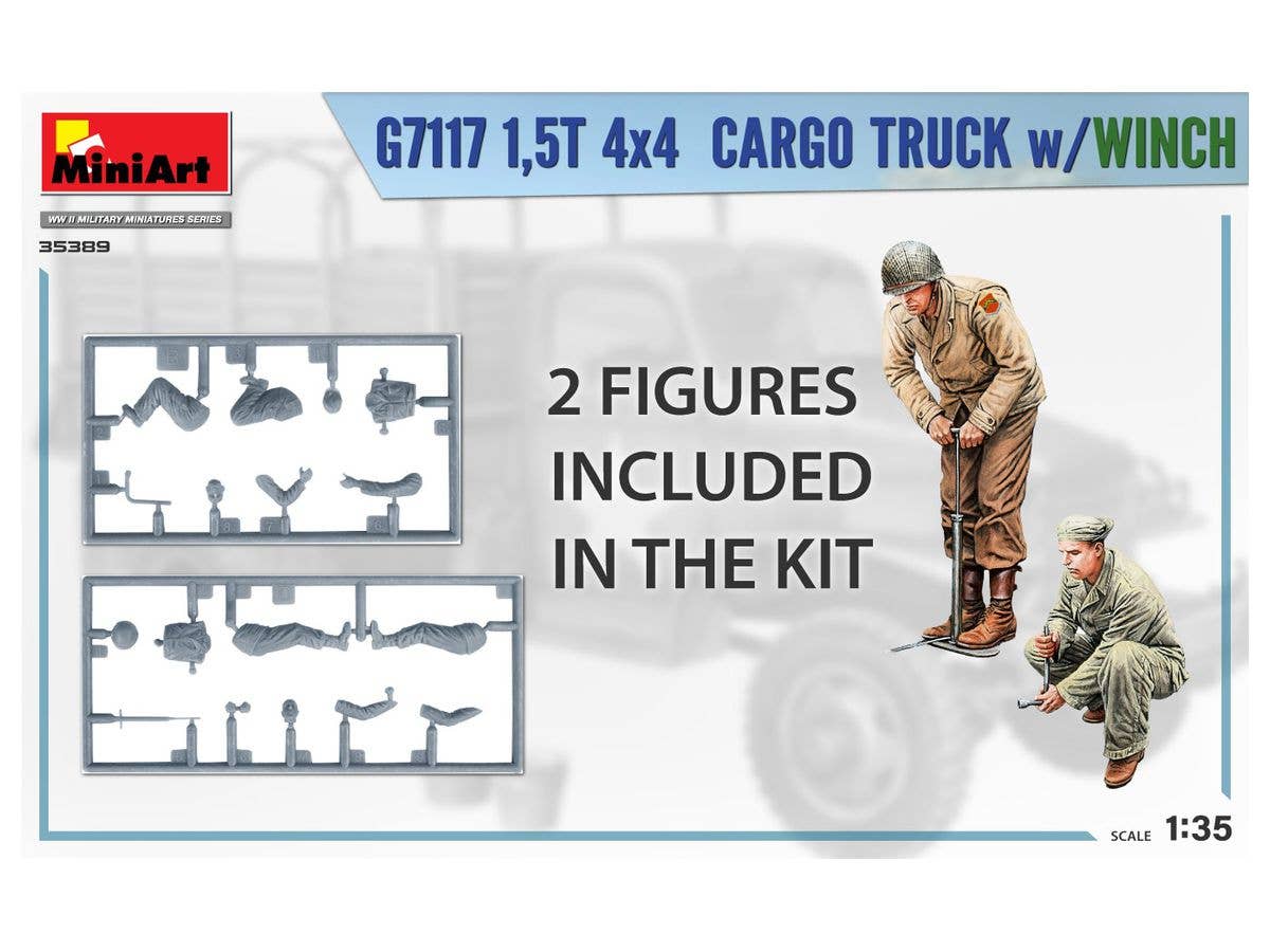 Miniart 1/35 1,5t 4x4 G7117 Cargo Truck w/Winch | 4820183314406
