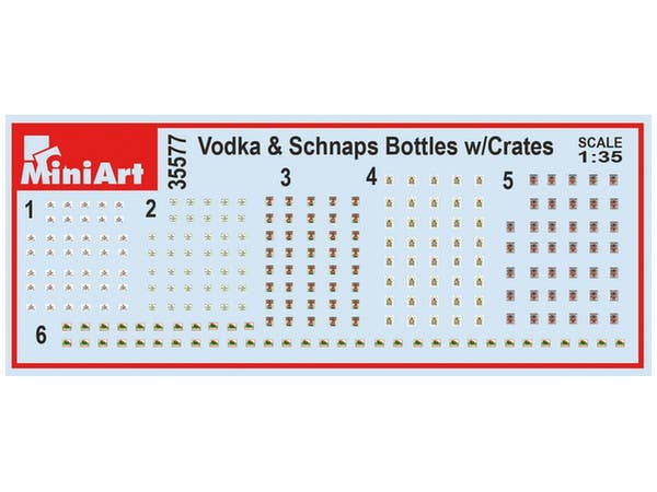 MiniArt 1/35 Vodka Bottles with Crates | 4820183311764