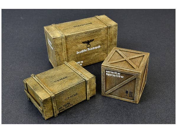 MiniArt 1/35 Wooden Boxes & Crates | 4820183311849