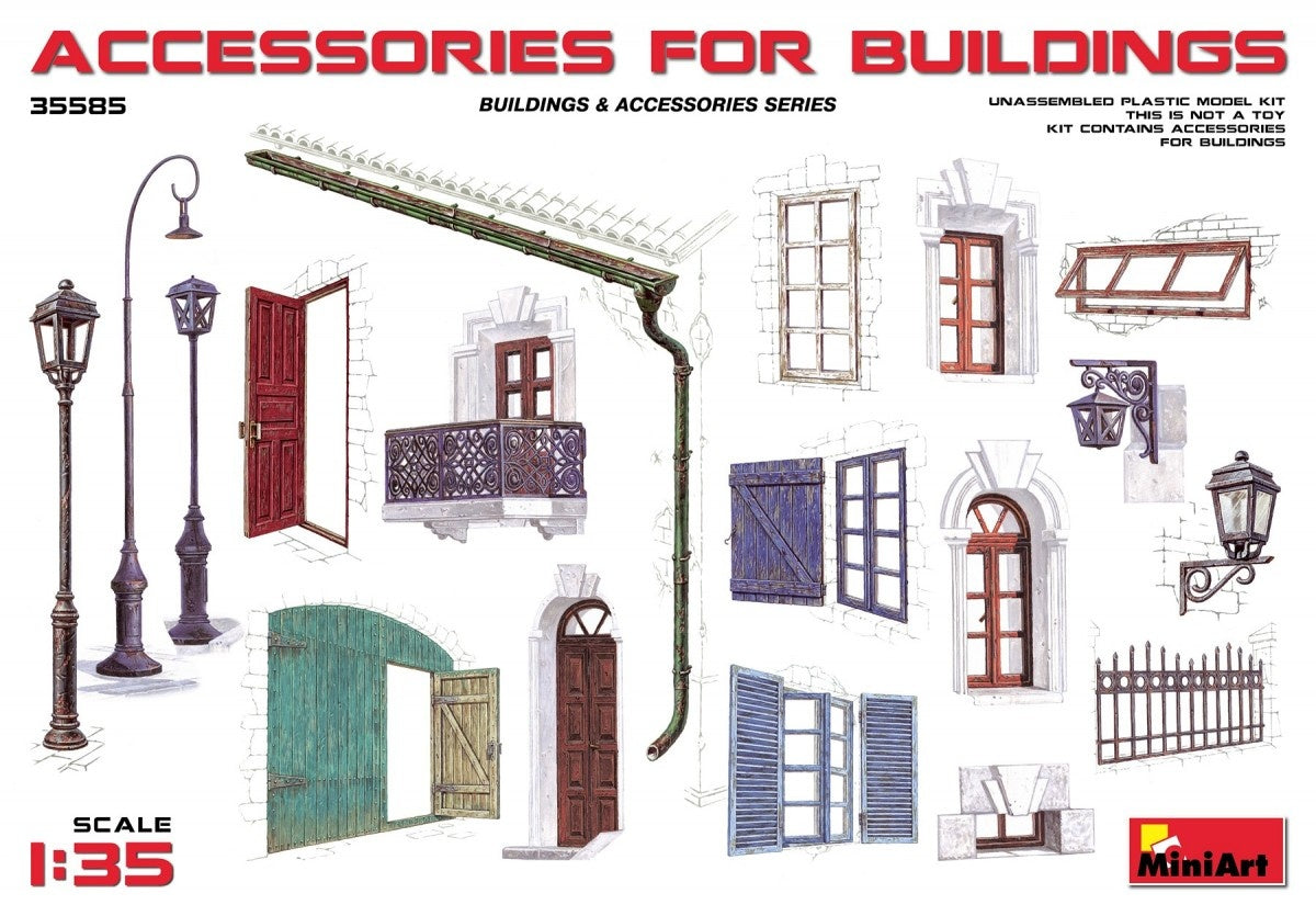 MiniArt Accessories for Buildings (1/35) | 4820183311504