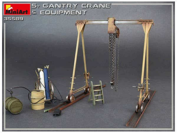 MiniArt 1/35 5 Ton Gantry Crane & Equipment | 4820183312129