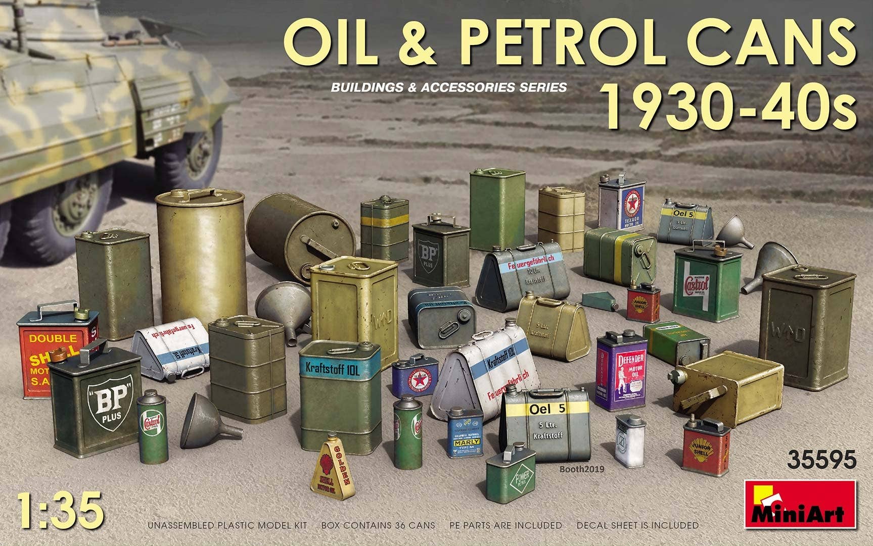 MiniArt 1/35 Oil & Petrol Cans 1930-40s | 4820183312136