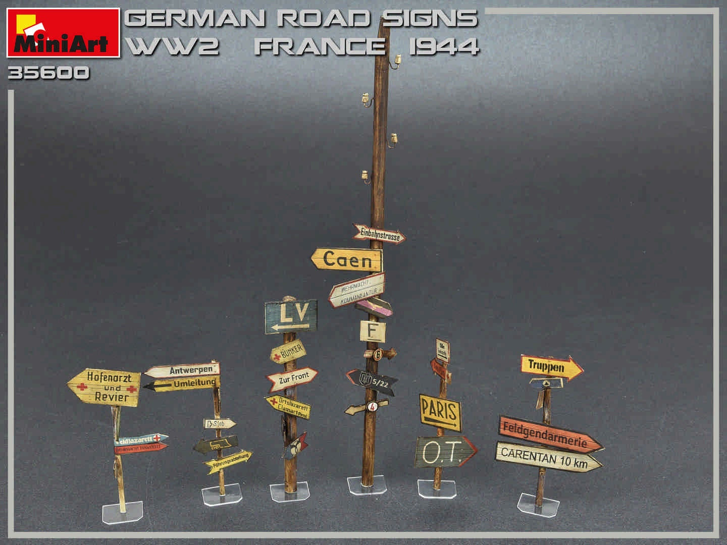 MiniArt German Road Signs WW2 (France 1944) | 4820183312235