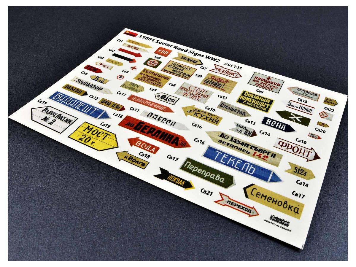 Miniart 1/35 Soviet Road Signs WW2 | 4820183312334