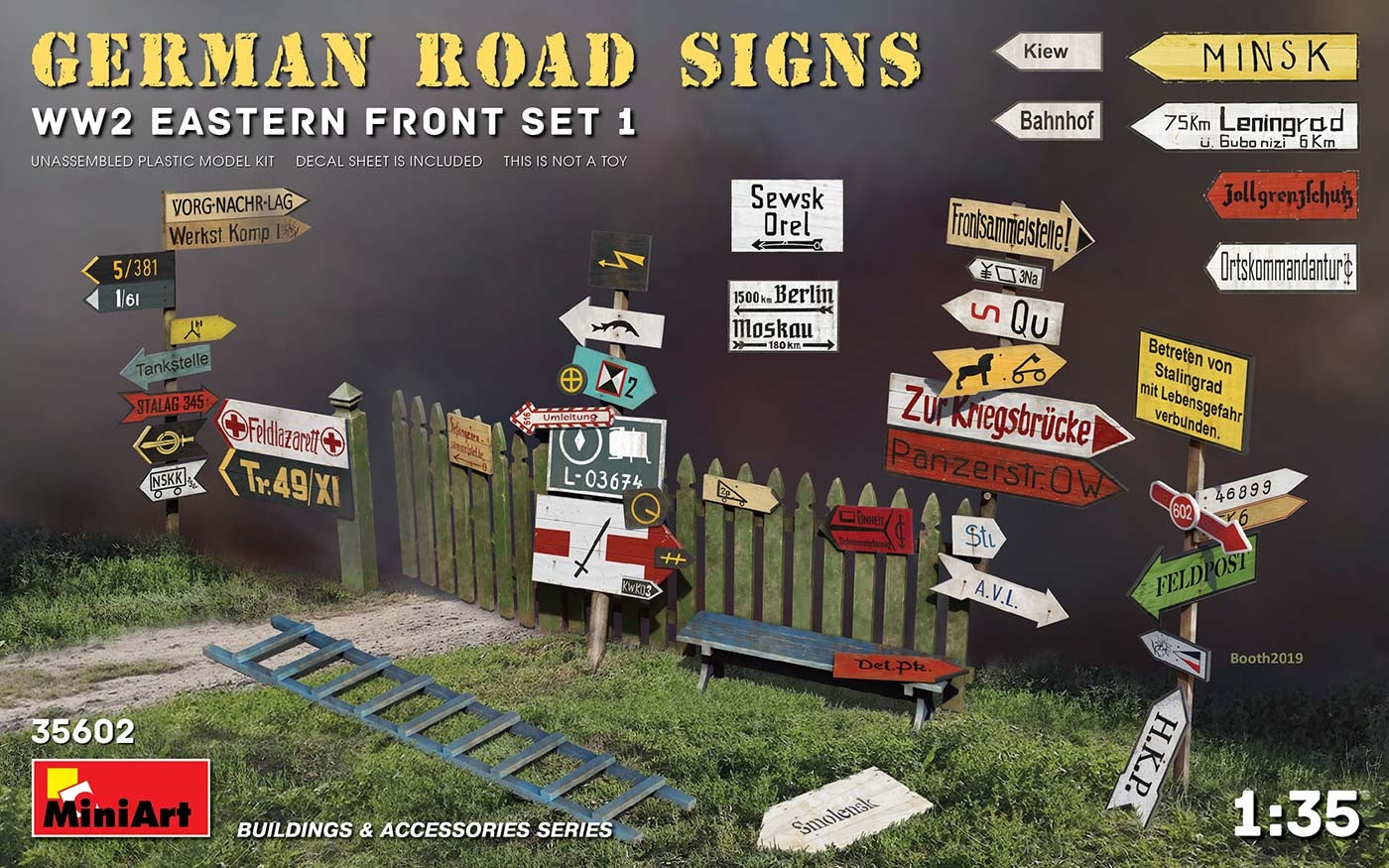 MiniArt German Road Signs WW2 (Eastern Front Set 1) | 4820183312488