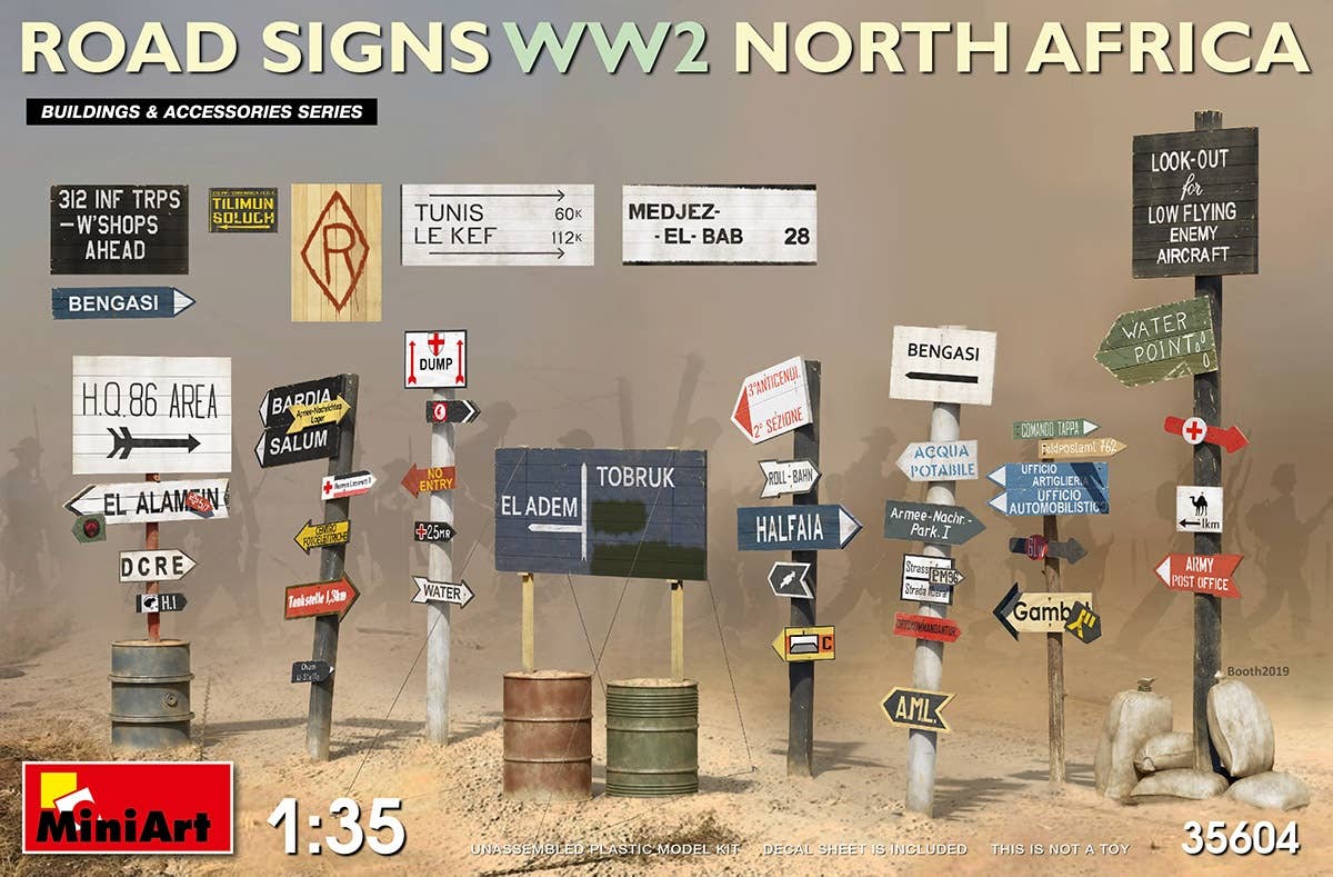 MiniArt 1/35 Road Signs WW2 (N.Africa) | 4820183312938
