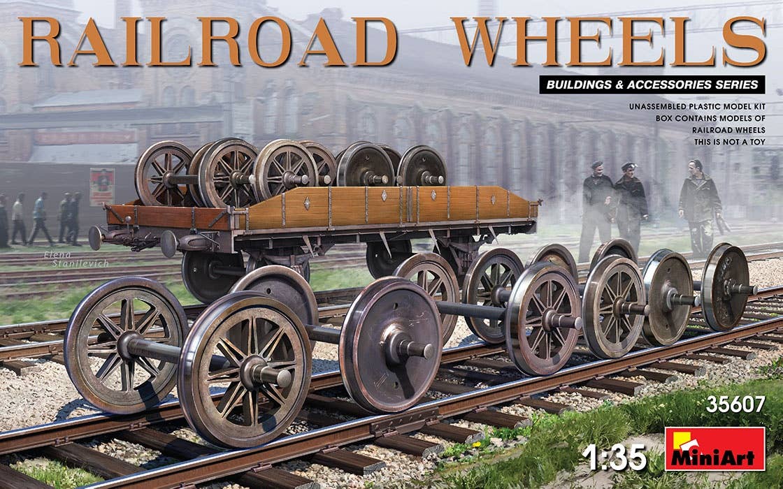 MiniArt 1/35 Railroad Wheels | 4820183312914
