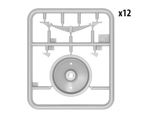 MiniArt 1/35 Railroad Wheels | 4820183312914