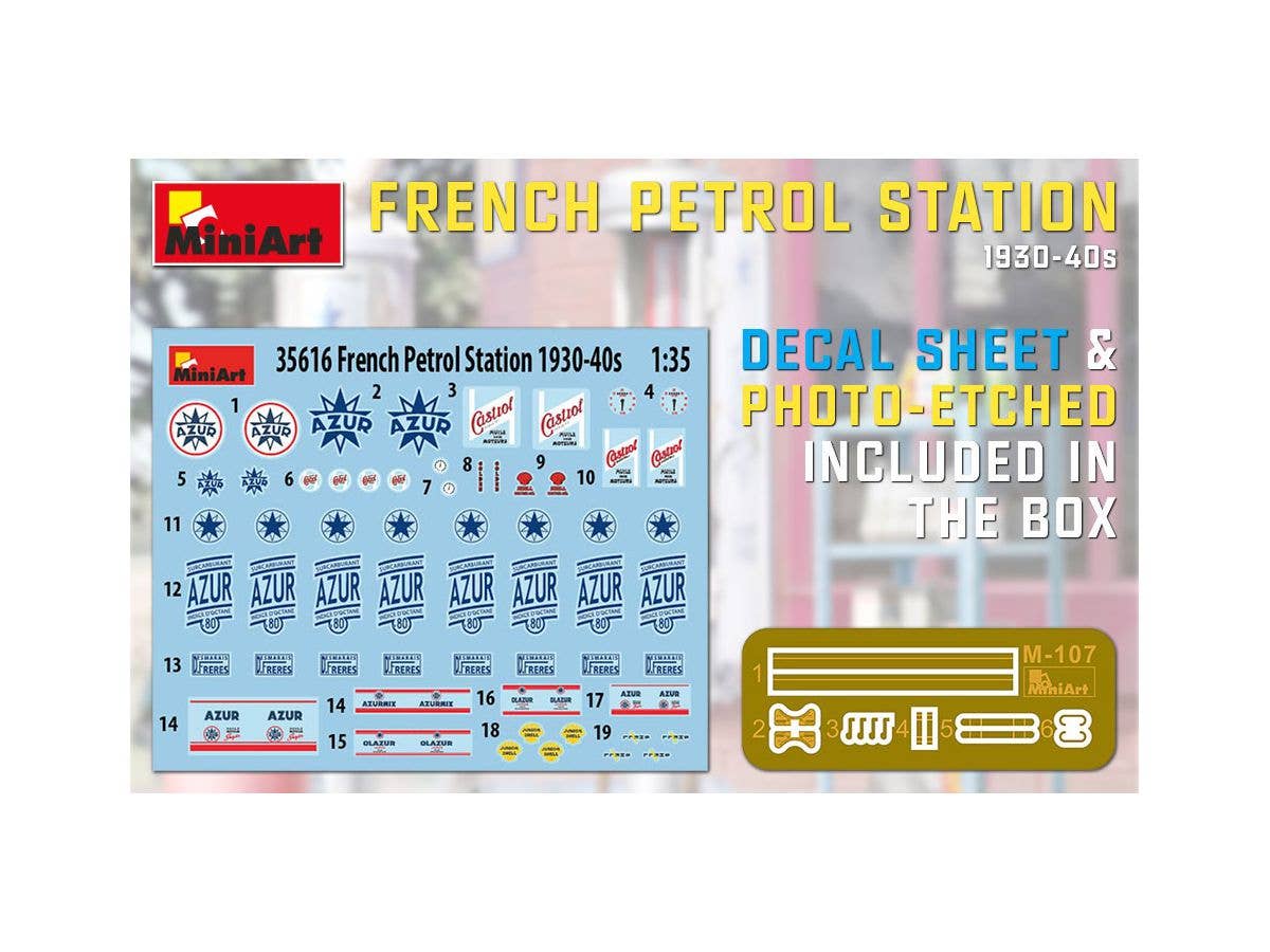 MiniArt 1/35 French Petrol Station 1930-40S | 4820183313164