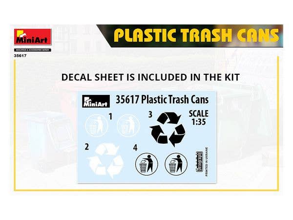 Miniart 1/35 Plastic Trash Cans | 4820183313836