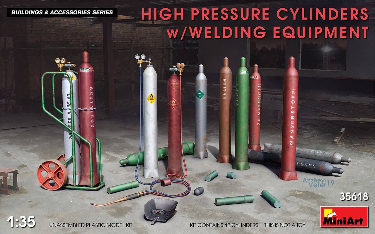 MiniArt High Pressure Cylinders w/ Welding Equipment | 4820183312907