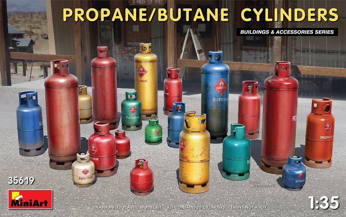 MiniArt 1/35 Propane/Butane Cylinders | 4820183313065