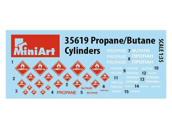 MiniArt 1/35 Propane/Butane Cylinders | 4820183313065