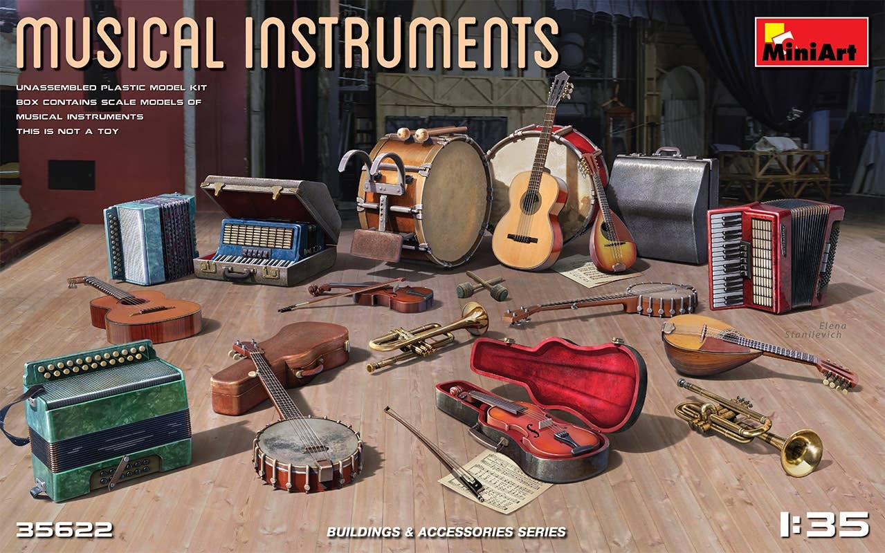 MiniArt 1/35 Musical Instruments 1/35 Scale | 4820183313454