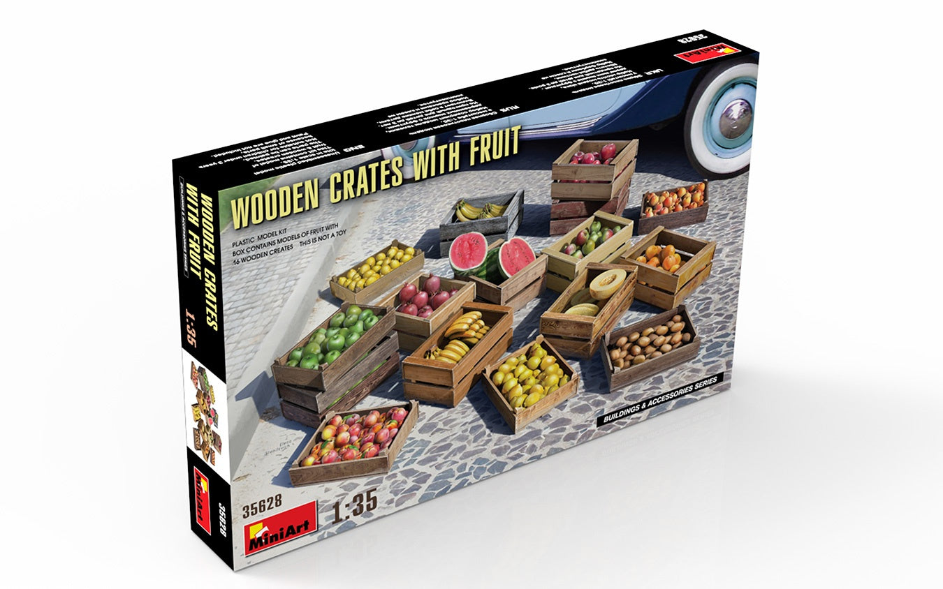 Miniart 1/35 Wooden Crates with Fruit | 4820183314390