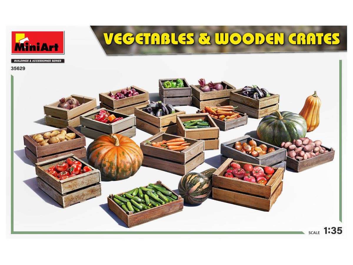 MiniArt 1/35 Vegetables & Wooden Crates | 4820183314291