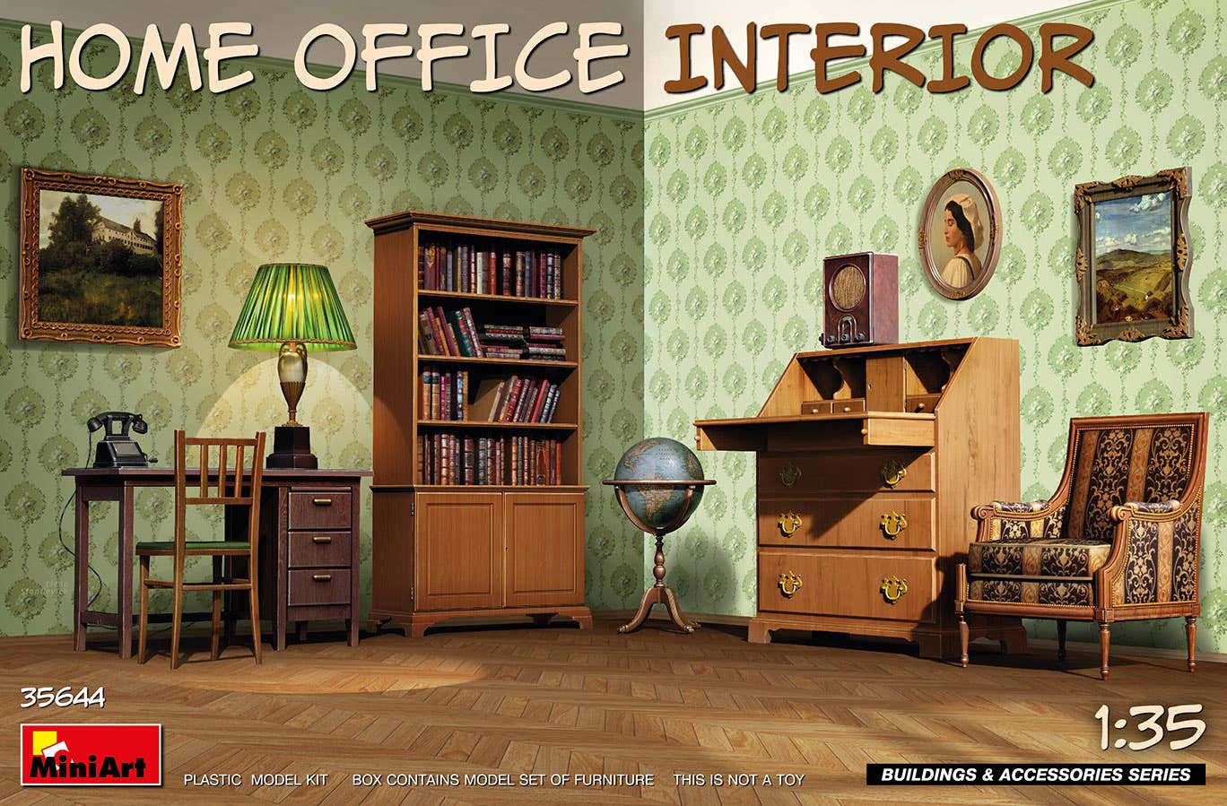 MiniArt 1/35 Home Office Interior | 5905090346272