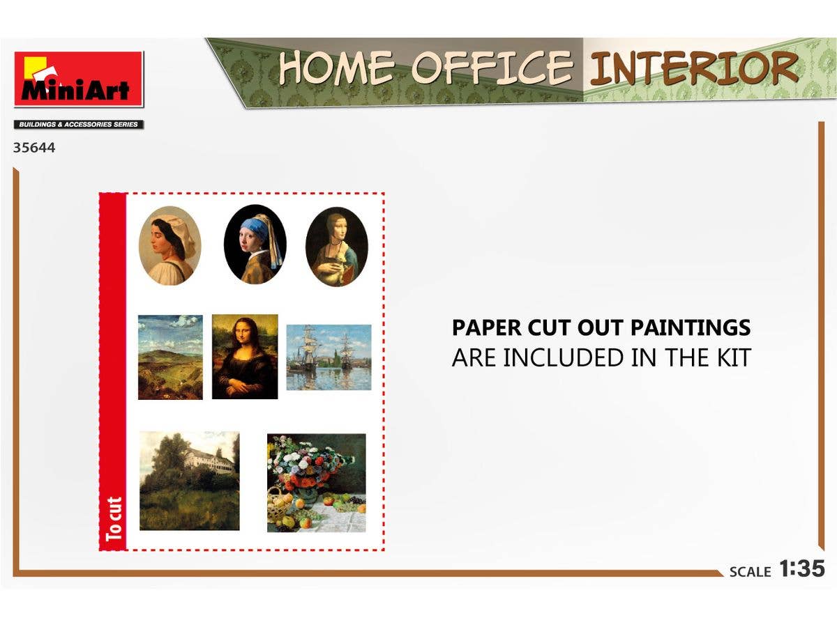 MiniArt 1/35 Home Office Interior | 5905090346272
