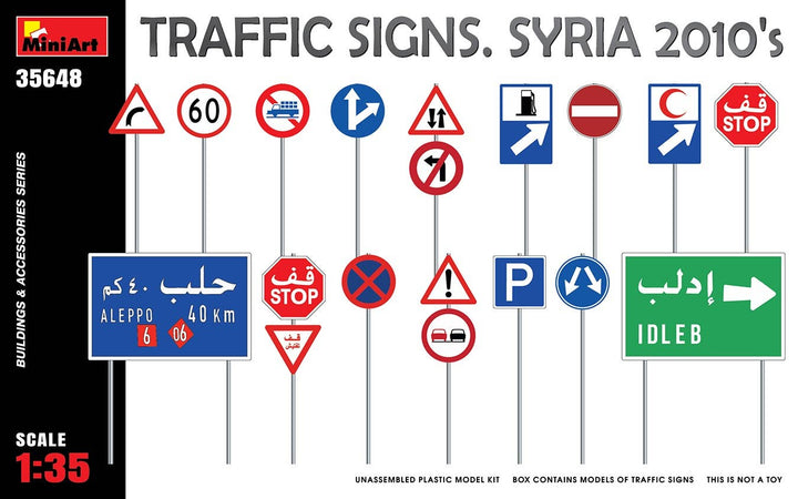 MiniArt 1/35 Traffic Signs. Syria 2010'S | 4820183314024