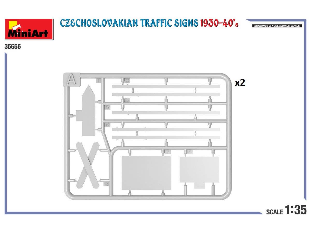 MiniArt 1/35 Czechoslovakian Traffic Signs 1930-40’s | 5905090346753