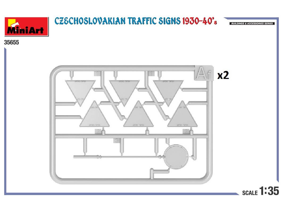 MiniArt 1/35 Czechoslovakian Traffic Signs 1930-40’s | 5905090346753
