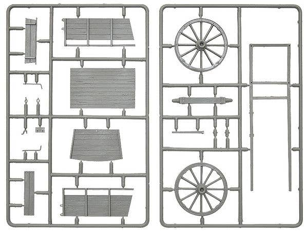 Miniart 1/35 Farm Cart with Village Accessories | 5905090346296