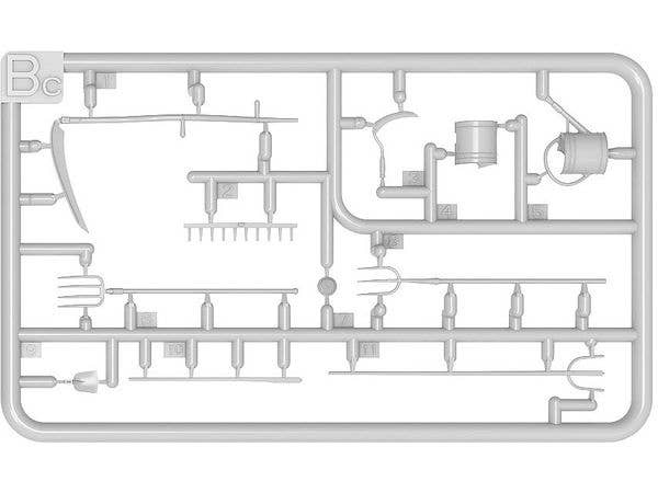 Miniart 1/35 Farm Cart with Village Accessories | 5905090346296