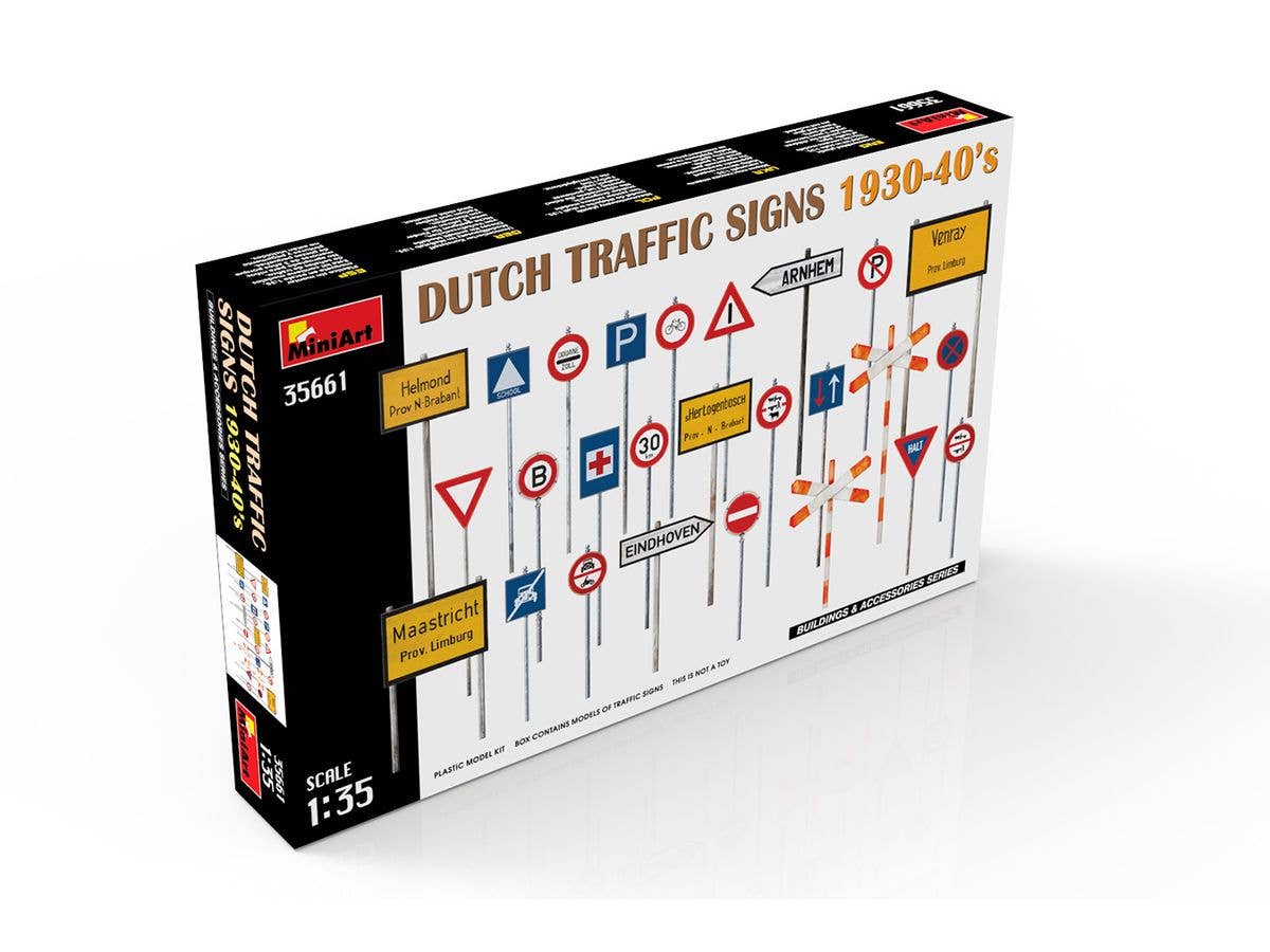 Miniart 1/35 Dutch Traffic Signs 1930-40’s | 5905090346012