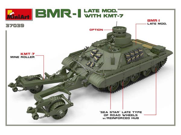 MiniArt BMR-1 Late Mod. with KMT-7 (1/35) | 4820183312143