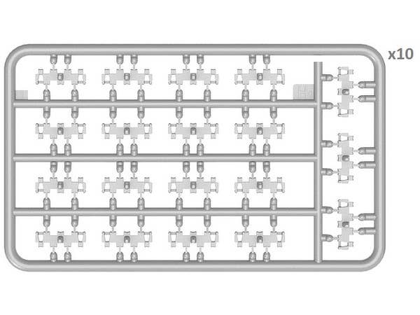 MiniArt 1/35 T-54 OMSh Individual Track Links Set.Early Type | 4820183311184
