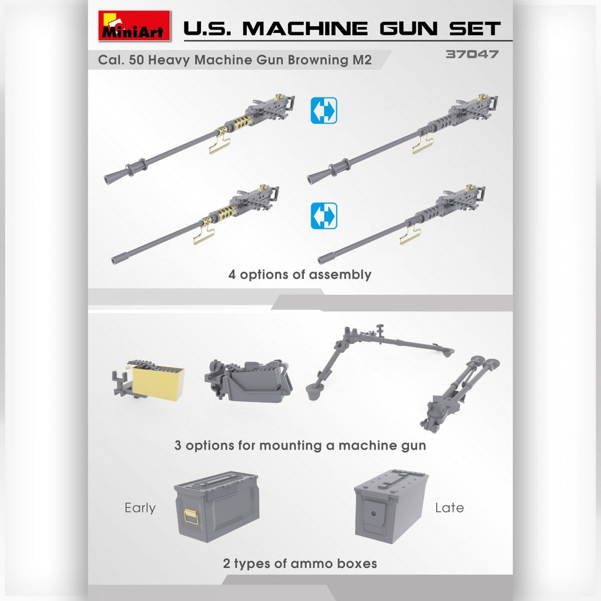 MiniArt 1/35 U.S. Machine Gun Set | 4820183311733