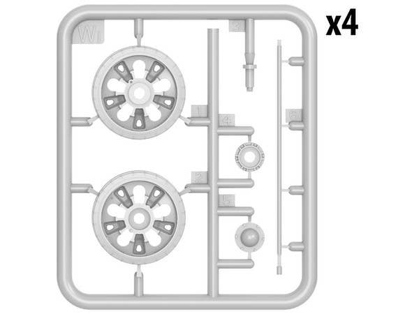 MiniArt 1/35 T-62 Wheels Set | 4820183311566
