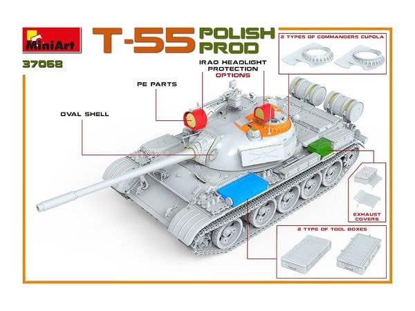 MiniArt 1/35 T-55 Polish Prod. | 4820183312709