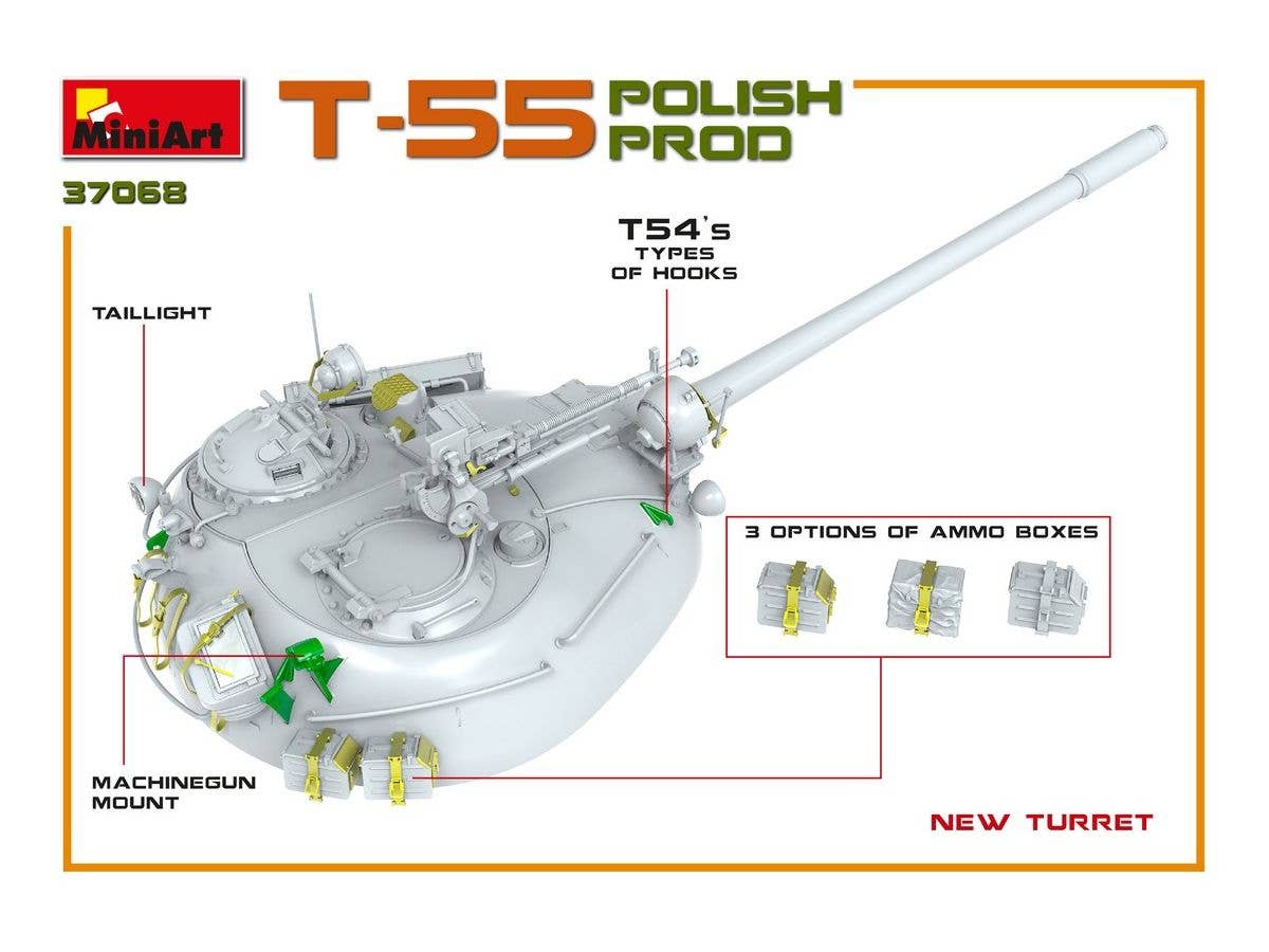 MiniArt 1/35 T-55 Polish Prod. | 4820183312709