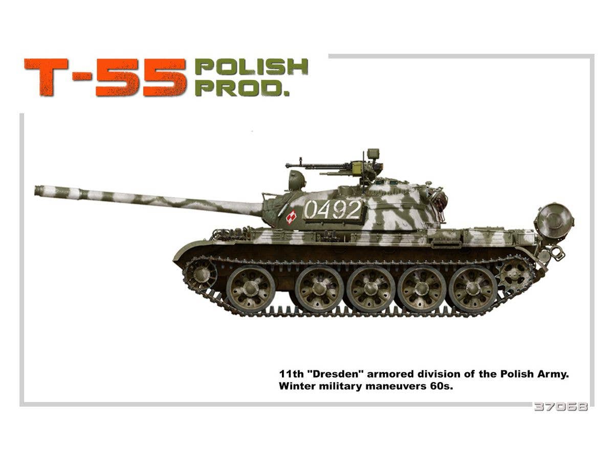 MiniArt 1/35 T-55 Polish Prod. | 4820183312709