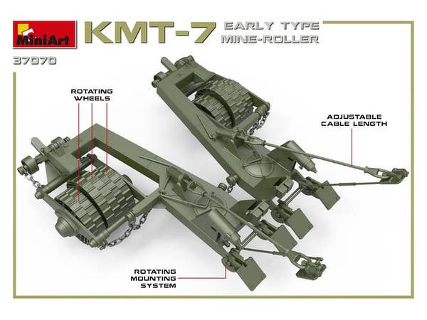 MiniArt 1/35 KMT-7 Early Type Mine-Roller | 4820183312174