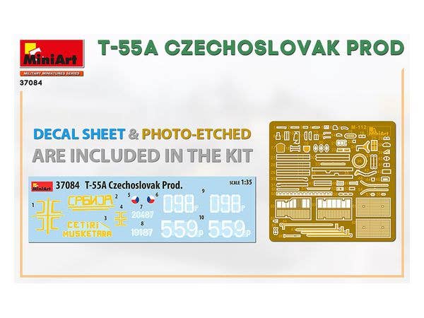 MiniArt 1/35 T-55A Czechoslovak Prod. Tank | 4820183313195
