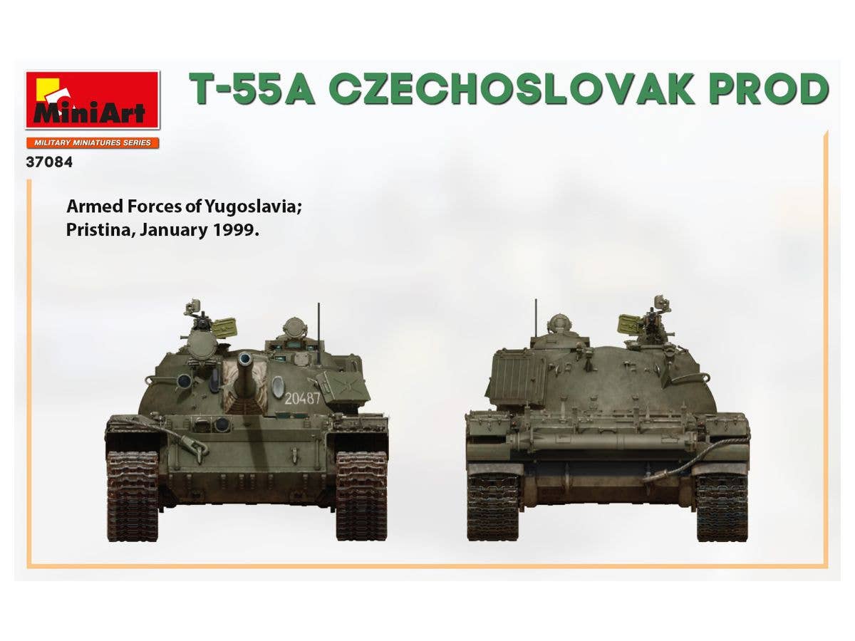 MiniArt 1/35 T-55A Czechoslovak Prod. Tank | 4820183313195