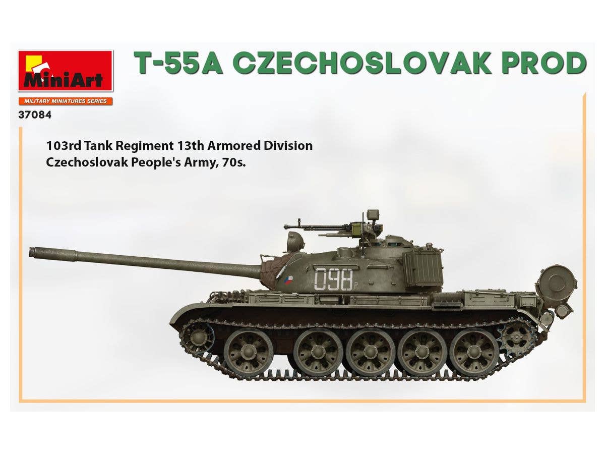 MiniArt 1/35 T-55A Czechoslovak Prod. Tank | 4820183313195