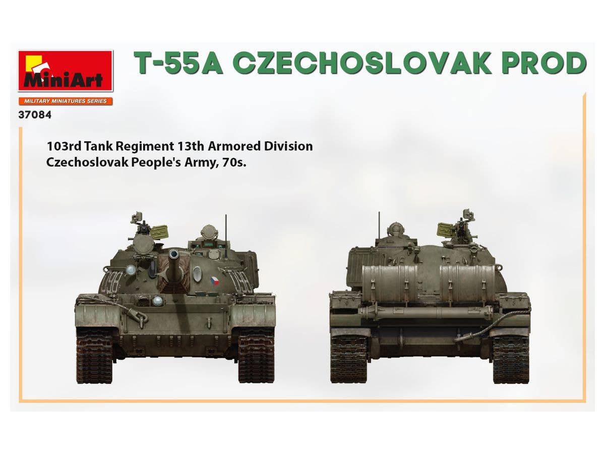 MiniArt 1/35 T-55A Czechoslovak Prod. Tank | 4820183313195