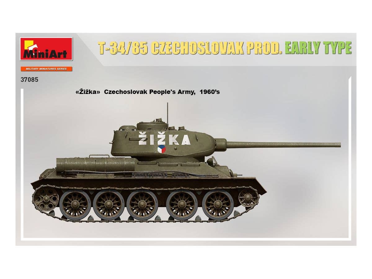 MiniArt 1/35 T-34-85 Czechoslovak Prod. Early Type Tank | 4820183313492