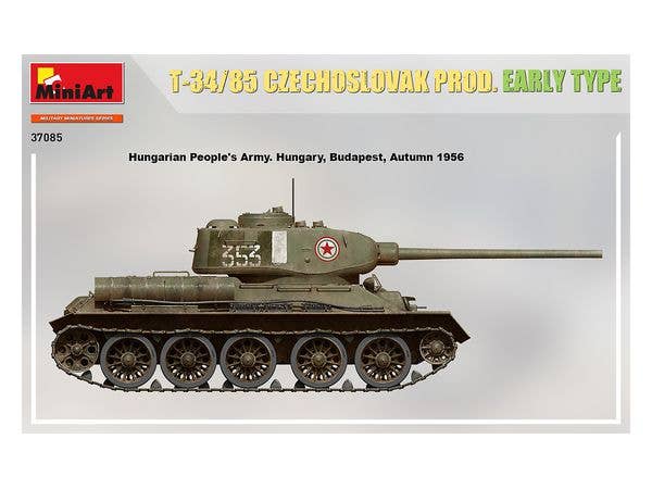 MiniArt 1/35 T-34-85 Czechoslovak Prod. Early Type Tank | 4820183313492