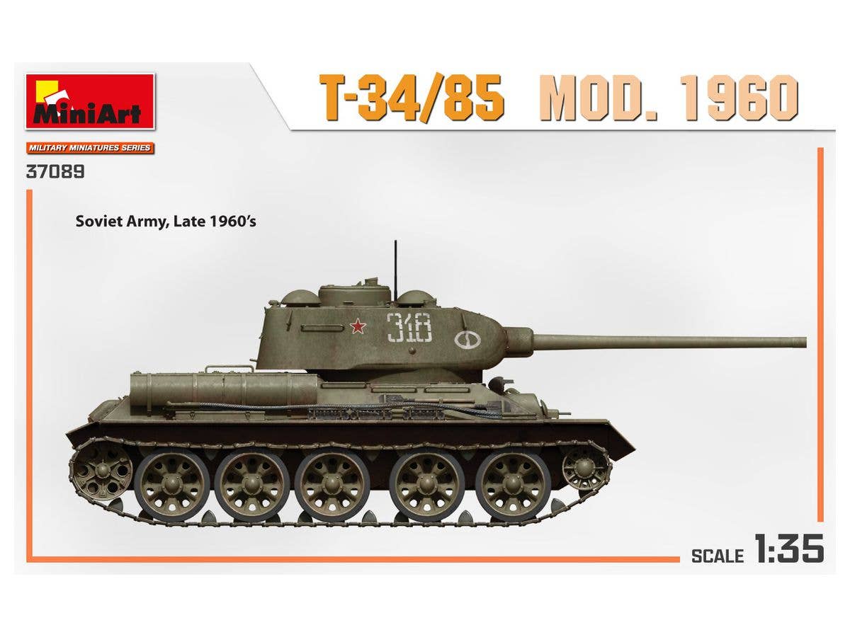 MiniArt 1/35 T-34-85 Mod. 1960 | 4820183314192