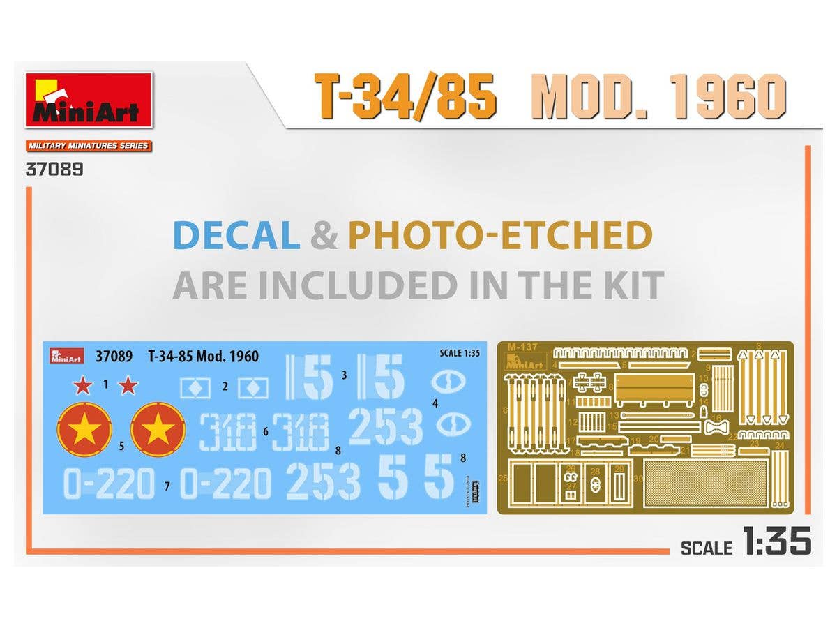 MiniArt 1/35 T-34-85 Mod. 1960 | 4820183314192